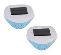 2-Pack Solar Floating Pool Lights, LED Lights with Starry Design, Waterproof Solar-Powered Floating Garden Lights for Outdoor Decoration