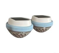 2 Pack Solar Floating Pool Lights With Auto Activation At Darkness And Two Distinct Illumination Styles For Water(Warm+Colorful-2pack)