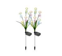 2 Pack Solar Jellyfish Light, Outdoor Garden 6 Warm Jellyfish Lamp
