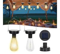 2 Pack Solar Light Bulb, Solar Light Replacement Top 8cm/3.15in Outdoor Light Bulbs, Waterproof Hanging Solar Lights Outdoor Garden for Garden, Patio, Fence, Yard, Tree, Holiday