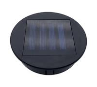 2 Pack Solar Lights Replacement Top for Lanterns, Waterproof Round Solar Lanterns Replacement Accessories(3.15 Inch)
