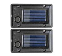 2 Pack Solar Panel Replacement for Garden Lights, Waterproof Battery Box