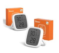 2 Pack SONOFF SNZB-02D Zigbee LCD Smart Temperature Humidity Sensor,for Remote Monitoring and Home Automation, Wireless Thermometer Hygrometer, Works with Alexa/Google Home, Battery Is Included