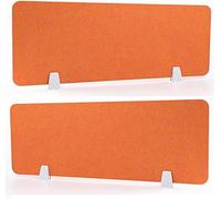2 Pack Soundproof Desk Divider - Freestanding Privacy Panel Felt Screen Partition for Office Noise Reducing Desk Separator Enhance Focus & Productivity