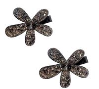2 Pack Sparkly Hair Clips, Rhinestone Hair Clip, Rhinestone 3D Floral Barrettes Accessories, For Women Girls Bridal Wedding Gathering Formal Holiday Daily Parties
