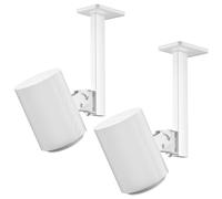 2 Pack Speaker Mount for Sonos Era 100 and Era 100 SL Ceiling Mount, White | Tilt +15°/-30° & Swivel ±90° Adjustable, Speaker Bracket for Sonos Era 100 Speaker Mounts, Space-Saving, Hardware Included