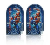 2 Pack Spiderman Handheld Pinball Game 16cm Kids Travel Game Mini Arcade Pocket Toy Party Bag Filler Stocking Stuffer Screen Free Fun Educational Gift for Boys Girls Age 4 Plus