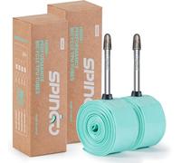 2-Pack SPINGO Aluminum Alloy TPU Inner Tube 700C x 23c-32c with 48mm/60mm/80mm Presta Valves TPU Bike Tube Lightweight Bicycle Spare Tire