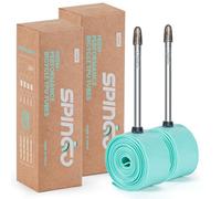 2-Pack SPINGO Aluminum Alloy TPU Inner Tube 700C x 23c-32c with 48mm/60mm/80mm Presta Valves TPU Bike Tube Lightweight Bicycle Spare Tire