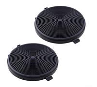 2-Pack Sponge Filter Activated Carbon for Kitchen Compost Bins AU-03 CFA 90020 CF150 - Air Purification & Smell Control - Range Hood Parts Black 120x12mm