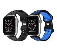 2 Pack Sport Band for Apple Watch Kids 38mm 40mm 41mm 42mm 44mm 45mm 49mm, Soft Breathable Silicone Smart Watch Strap for iWatch Series