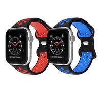 [2 Pack] Sport Band for Kids Apple Watch Band 38mm 40mm 41mm & 42mm 44mm 45mm 49mm,Soft Breathable Silicone Smartwatch Band for iWatch Series 9/8/7/6/5/4/3/2/1/SE/SE2/Ultra 2/Ultra,Kids Size for Small
