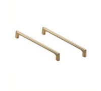 2 Pack Square Brushed Copper Cabinet Handles For Kitchen, Bathroom, Bathroom Cabinet, 160 mm Hole Spacing