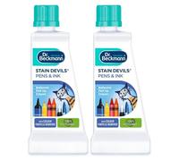 2 Pack Stain Devils 50ml - Pens and Ink Stain Remover Gental on Colours - Suitable for Washable & Non Washable Fabrics Removes Ballpoint, Felt Tip, Crayon Stains on Cloth