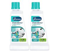 2 Pack Stain Devils Lubricants and Oils 50ml - Laundry Oil Stain Remover for Clothes Removes Grease, Resin, Candle Wax, Tar, Shoe Polish - Gentle on Colours for Washable & Non Washable Fabrics