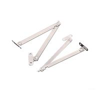 2 Pack Stainless Steel Cabinet Stay Hinge, Adjustable Folding Lift Support for Cabinet Doors and lids, Compatible with Door Tatami-Installation