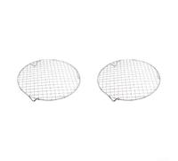 2 Pack Stainless Steel Cooking Grids 20mm Legs Air Fryer | 201 Stainless Steel, 20mm Legs For Stability, Optimal Airflow For Even Heating, Fits Air Fryers & Ovens, Pack Of 2