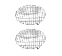 2 Pack Stainless Steel Cooking Grids 20mm Legs Air Fryer | 201 Stainless Steel, 20mm Legs For Stability, Optimal Airflow For Even Heating, Fits Air Fryers & Ovens, Pack Of 2