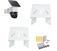 2 Pack Stainless Steel Corner Mount Bracket for Eufy SoloCam S340/ E30/ E42, Exterior Outside Wall Mounting Bracket for PTZ CCTV Camera, 270° Angle Mount Camera Holder Accessory