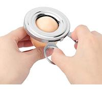 2-Pack Stainless Steel Egg Shell Cracker - Ergonomic Egg Topper Cutter for Soft & Hard Boiled Eggs, Easy Peel Kitchen Tool, Silver