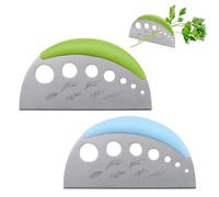2 Pack Stainless Steel Herb Stripper, 7 Holes Leaf Remover and Peeler Tool for Kale, Basil, Mint, Thyme, Multi-Purpose Kitchen Gadget for Home Use