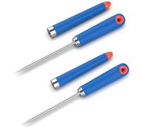 2 Pack Stainless Steel Ice Pick,Ybenlld 10inch Pick Tool for Breaking Ice,Non-Slip plastic Handle, Ice Dispenser for Bartending, Ice Hockey Shaving,Bar, Banquet