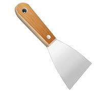 2-Pack Stainless Steel Putty Knives, Wallpaper Scrapers, Multi-Purpose Tool for Drywall Repair, and Patching Projects(4inches)