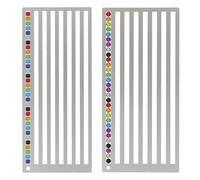 2-Pack Stainless Steel Ruler for Square and Round Drill, Diamond Art Club Accessories Diamonds Straightening Tool