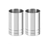 2 Pack Stainless Steel Shot Measure, Dual End Spirit Measure, Accurate Alcohol Measure for Spirits, Reusable Cocktail Measuring Cup, Professional Drinks Measures for Spirits (50ml+50ml)
