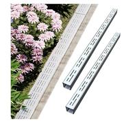 2-Pack Stainless Steel Trench Drain System 4" x 2.375" Driveway Dge Channel Durable Water Dge Solution for Outdoor Patios and Gardens