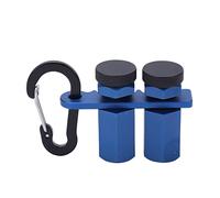 2 Pack Stair Gauges, Aluminum Alloy Hex Flat Gauge with Thumb Screw, Non Slip Framing Square Stops, Woodworking Tools for Framing Square and Rafter (Blue)