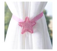 2 Pack Star Tie Backs for Drapes, Elegant Decorative Curtain Holdbacks(Silver)