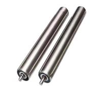 2 Pack Steel Rollers Heavy Duty, Industrial Factory Conveyor Belt Roller Bearings 40 36 32 28 24 20 18 16 12 10 8 6 4 Inch, Transfer Replacement Rollers for Warehouses(Dia 1"/25MM,L 5.9"/150MM)