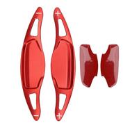 2 Pack Steering Wheel Paddle Shifter Extension Trim Covers, Aluminum Alloy Shift Paddle Blade Replacement Compatible with Stinger 2018 and Later, Black (Red)