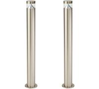 2 Pack Stepped Outdoor Bollard Light - 3.3W Led - 800mm Height - Stainless Steel