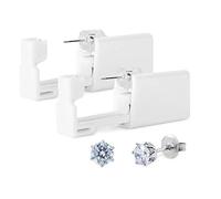 2 Pack Sterile Ear Piercing Gun Disposable Self Ear Piercing Gun Kit Safety Ear Piercing Gun Kit Tool (Grown)