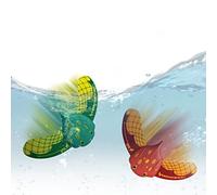 2 Pack Stingray Underwater Glider Small Stingray Glider with Adjustable Fins Swimming Diving Pool Toys Self-propelled Fun Water Games for Kids and Adult (Red and Green) Swimming Diving Pool Toys