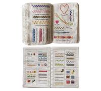 2-Pack Stitching Book | Creative Sewing Books | Embroidery Stitches Book | Stitching by Stitching Book for Stitching Beginners | Embroidery Skills Guide Books of Stitches for Improving Sewing Skills