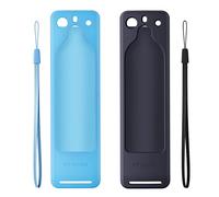 [2 Pack]Stouchi Silicone Cover for TV Stick,Protective Case,Anti Slip Shockproof Remote Cover Compatible with Remote Control(Dark Blue&Sky Blue)
