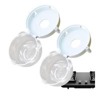2 Pack Stove Knob Safety Covers - PC 6.2x4.5x4.5cm 28g Universal Size - Heat Resistant Oven Lock for Child Proofing - Pet Protection Rotating Guard