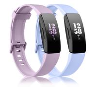 2 Pack Strap Compatible with Fitbit Inspire Straps/Inspire HR Strap/Inspire 2 Straps,Soft Silicone Sport Replacement band for Fitbit Inspire/Inspire
