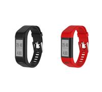 2 Pack Straps Compatible with Garmin Approach X40/X10 Strap for Women Men Adjustable Replacement Wristband Silicone Sport Watch Band for Garmin Vivosmart HR Plus,2Pcs-04
