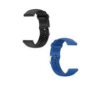 2 Pack Straps Compatible with Polar Pacer/Pacer Pro Strap, Adjustable Replacement Wristband Silicone Sport Band for Polar Pacer/Pacer Pro Smart Watch, Black+Blue