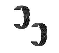 2 Pack Straps Compatible with Polar Vantage M Strap, Adjustable Replacement Wristband Silicone Sport Band for Polar Vantage M GPS Watch (Black/Black)