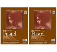 2-Pack - Strathmore 400 Series Pastel Pad, Assorted Colors, 9"x12" Glue Bound, 24 Sheets Each.