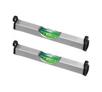 2 Pack String Line Level - Compact Hanging Spirit Level for Builders | Aluminium body, hook design | Precise bubble vial for alignment | Portable for construction carpentry surveying, Easy-to-read
