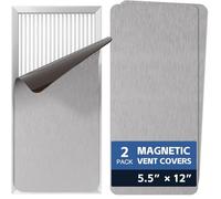 2 Pack Strongest Magnetic Vent Covers 5.5"x12", Magnet Cover for Home Floor Wall Ceiling RV Registers Air Vent Decoration Covers Magnetic Sheets