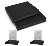 2-Pack Studio Monitor Subwoofer Isolation Pads for 8-10 Inch Speakers | 3-Layer Acoustic Riser Foam Speaker Subwoofer Isolation Pad Platform for Studio Monitors, Speakers & Subwoofers