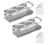 2 Pack Sturdy Acrylic Storage Rack Desktop Organizers With Triple Cavities Perfect For Bathroom Bedroom Décoration Acrylic Organizers Rack