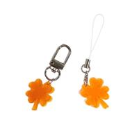 2 Pack Stylish Phone Strap Fashion Keychain Pendant 4 Chains Plant Charms Unique Statement Plant Charms Phone Chain, フリーサイズ